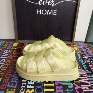 Glowing Green UGG Slides